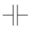 Schaltzeichen, Schaltsymbol:  Kondensator