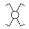 Schaltzeichen, Schaltsymbol:  Kreuzschalter